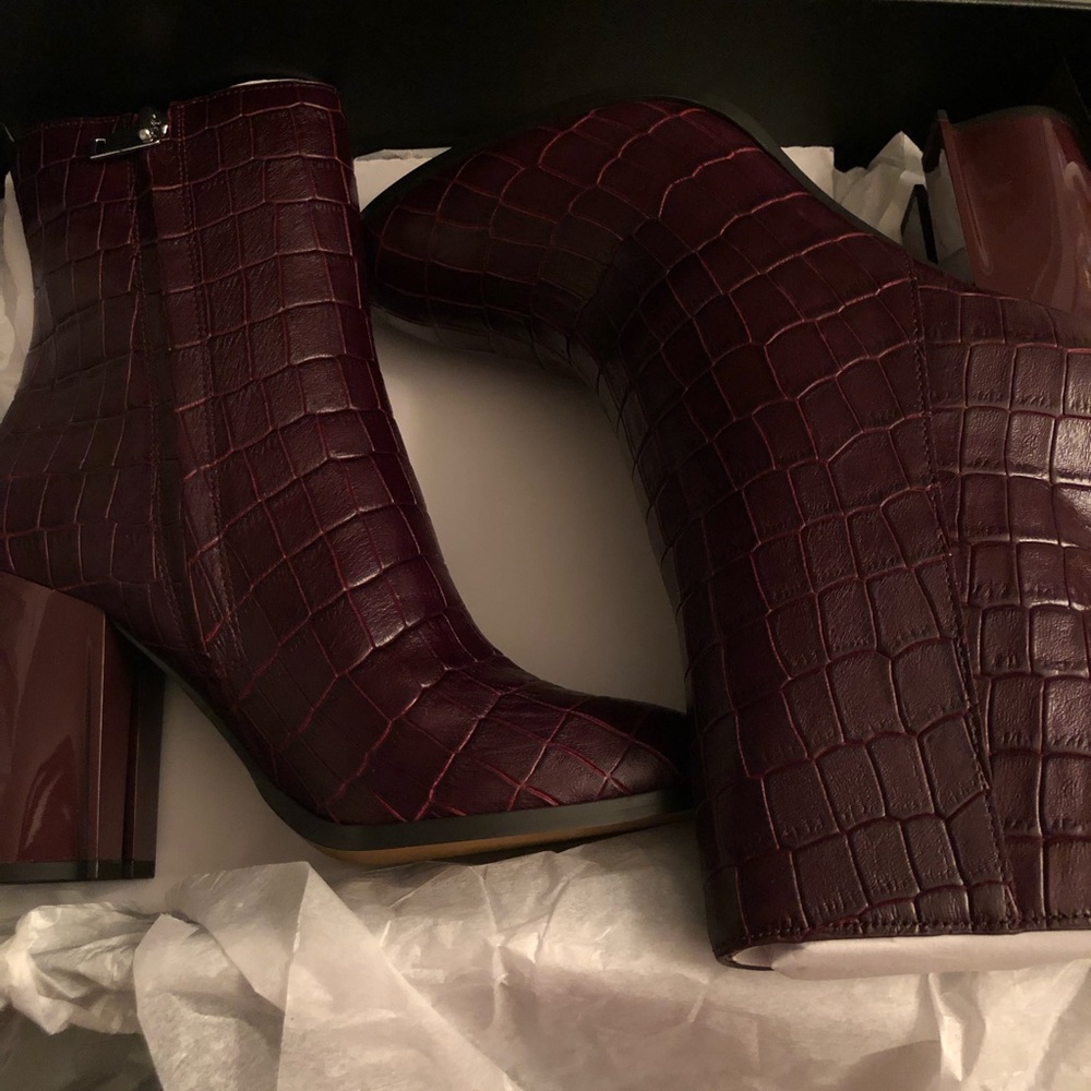 Coach Brielle Bootie in Dark Cranberry - Picture 6 of 8